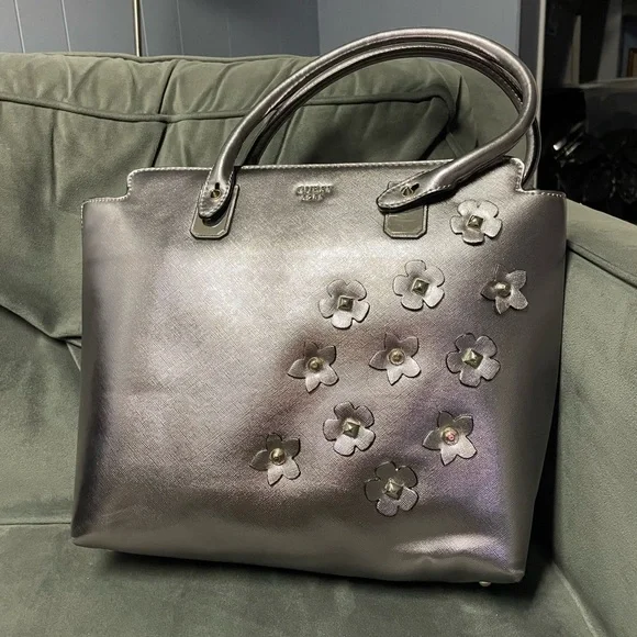 Guess Bags Guess 3d Floral Bag Pewter Poshmark
